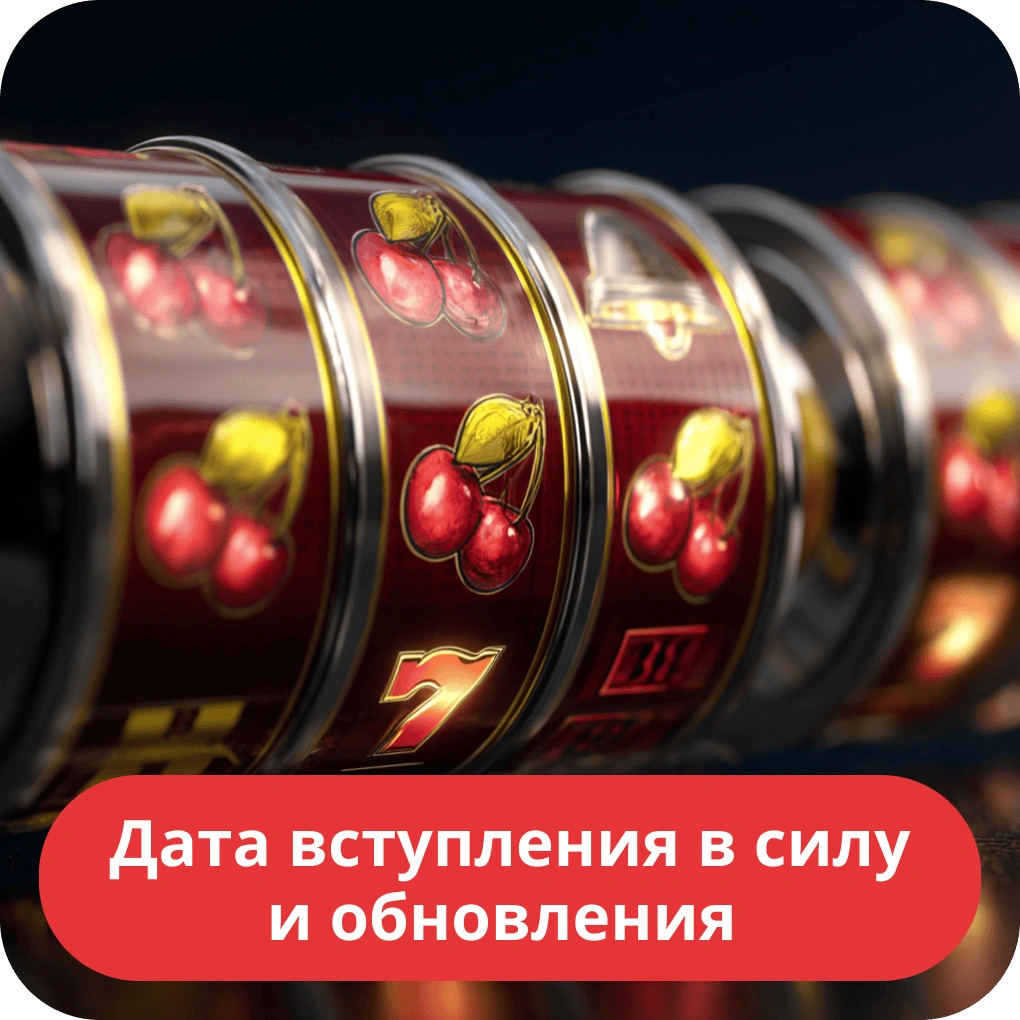 Дата вступления в силу и обновления